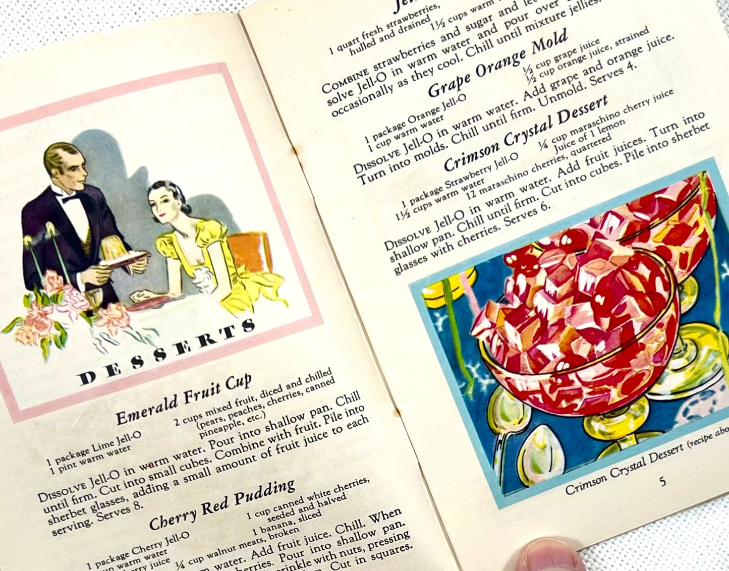 1932 Jell-O No Boil Recipe Booklet, Try the New Jell-O Cookbooklet