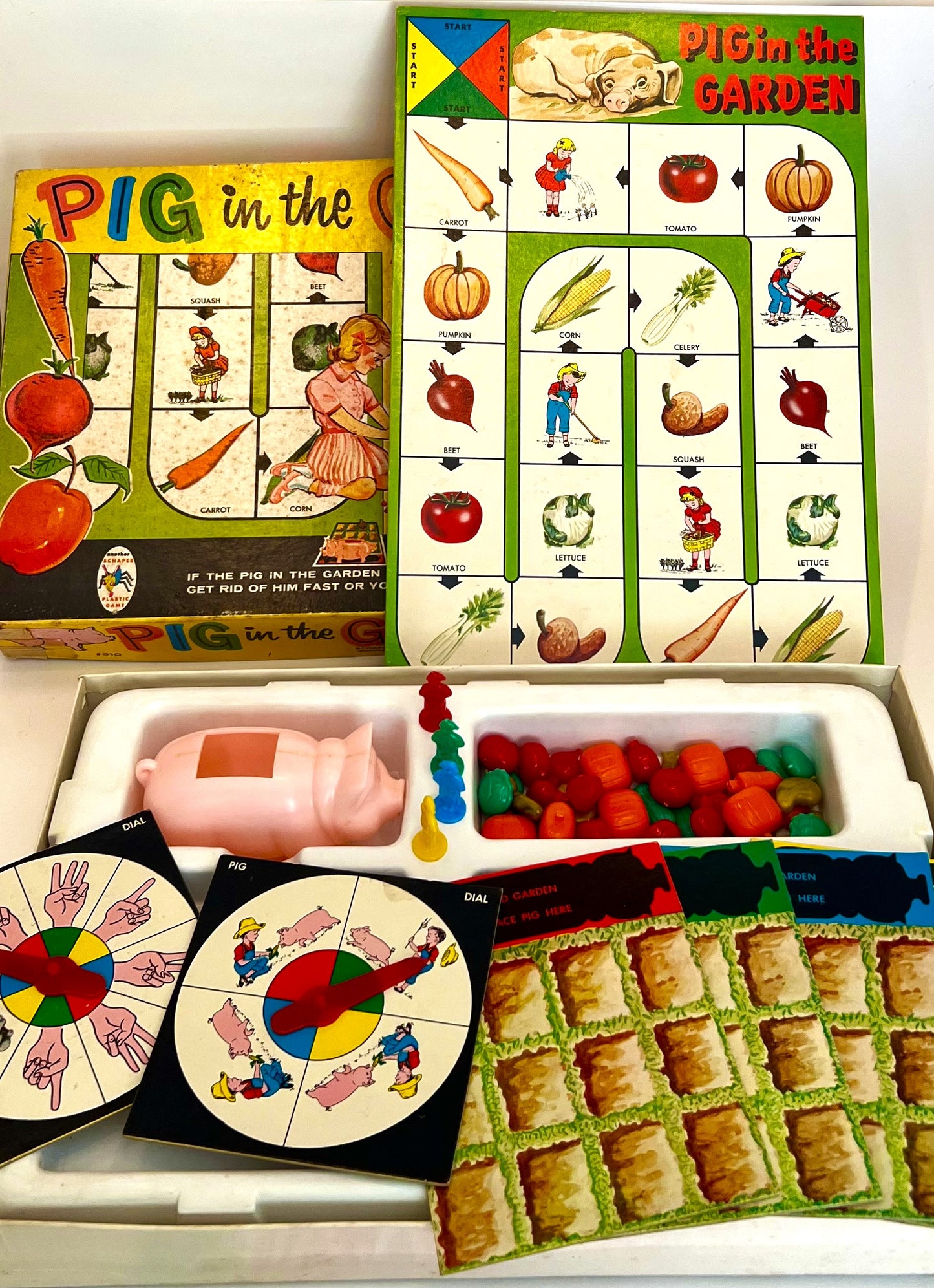 Pig in the Garden, A Schaper Party Game for Tiny Tots, 1950s