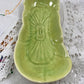 Roselane Pottery Dish, Mid-century Chartreuse Green, California Pottery