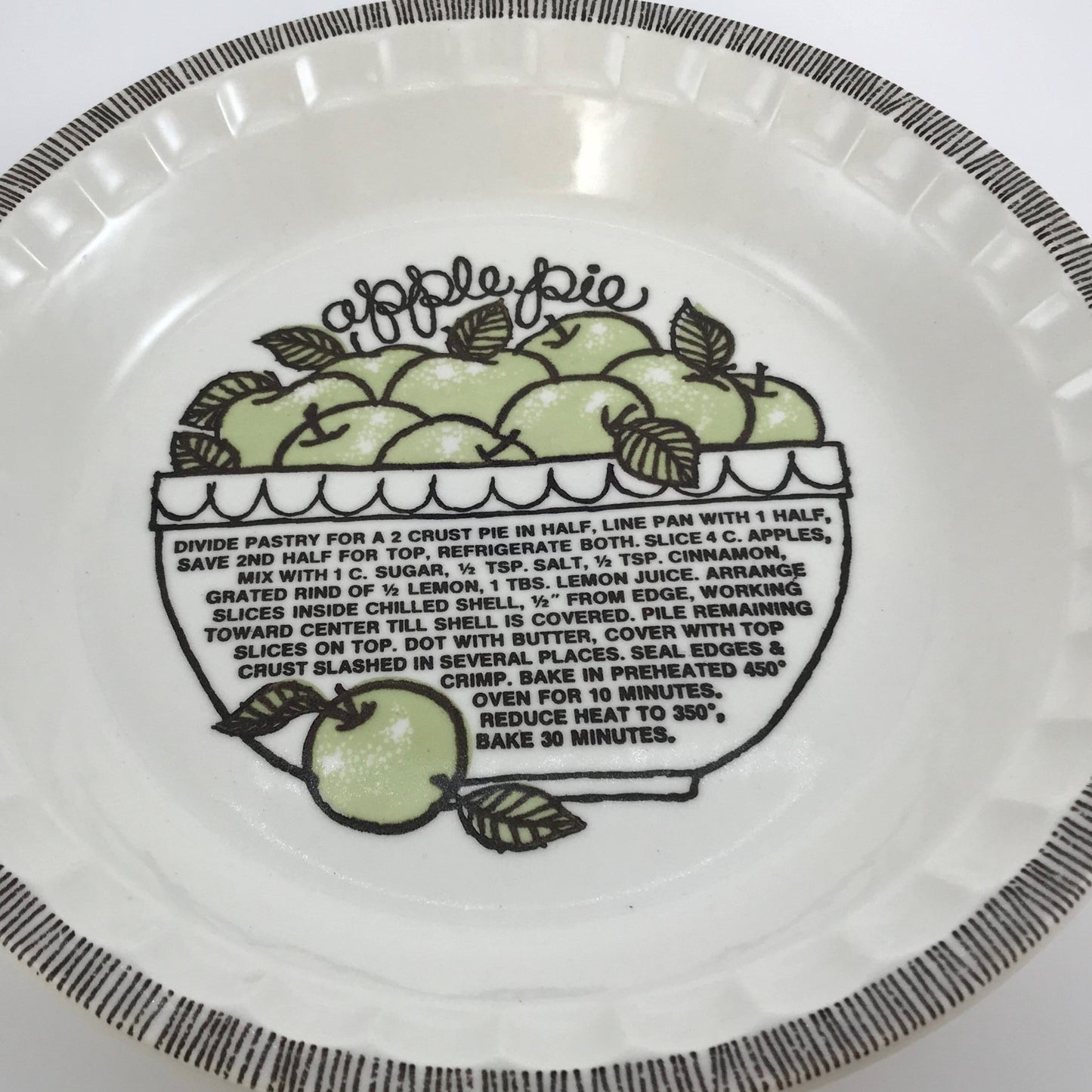 Royal China by Jeanette Apple Pie Recipe Plate