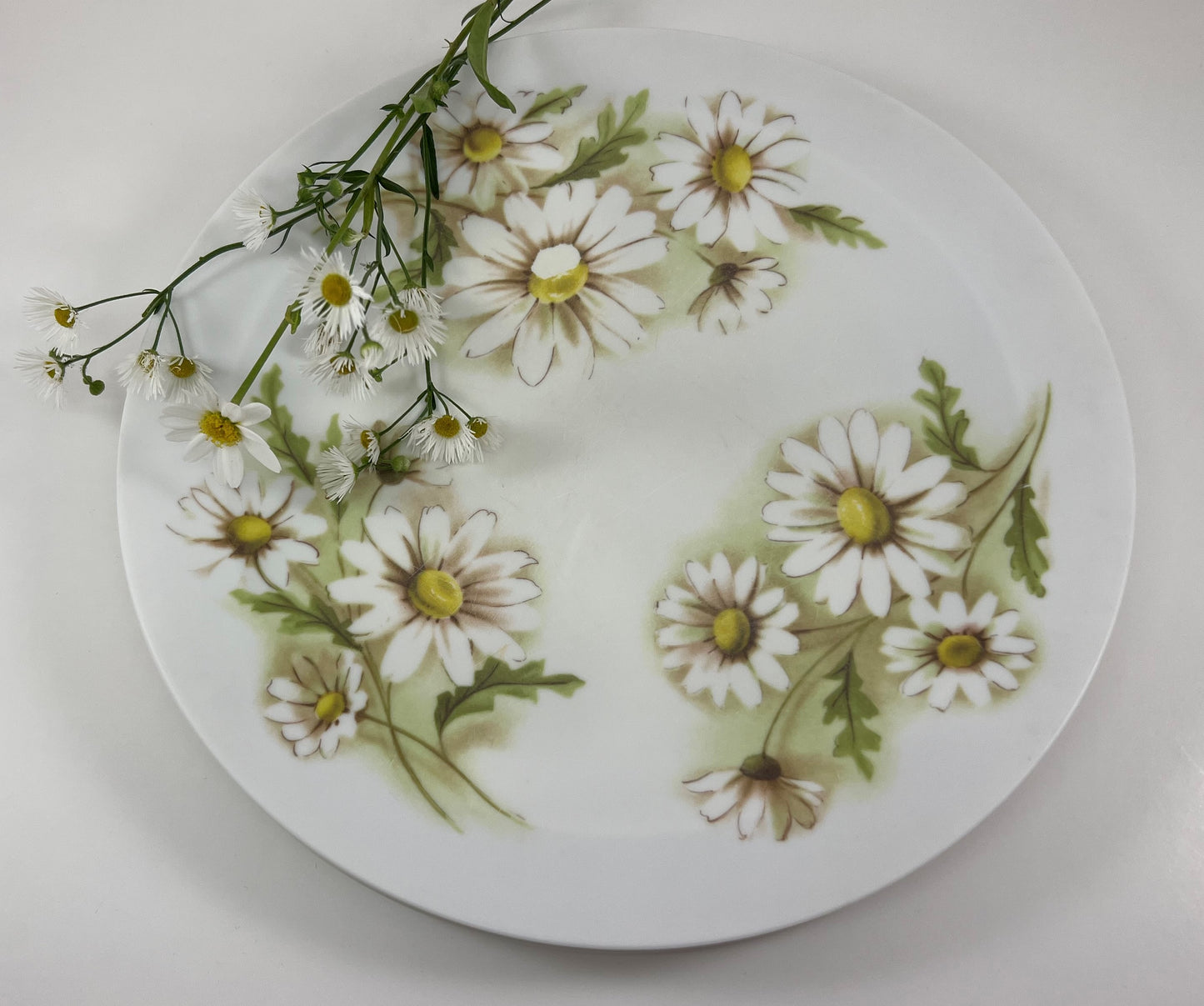 Melamine Daisy Plates, Set of Three, 1960s