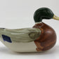 Goss Mallard Duck Planter, Hand-painted Glazed Porcelain, Mid-century