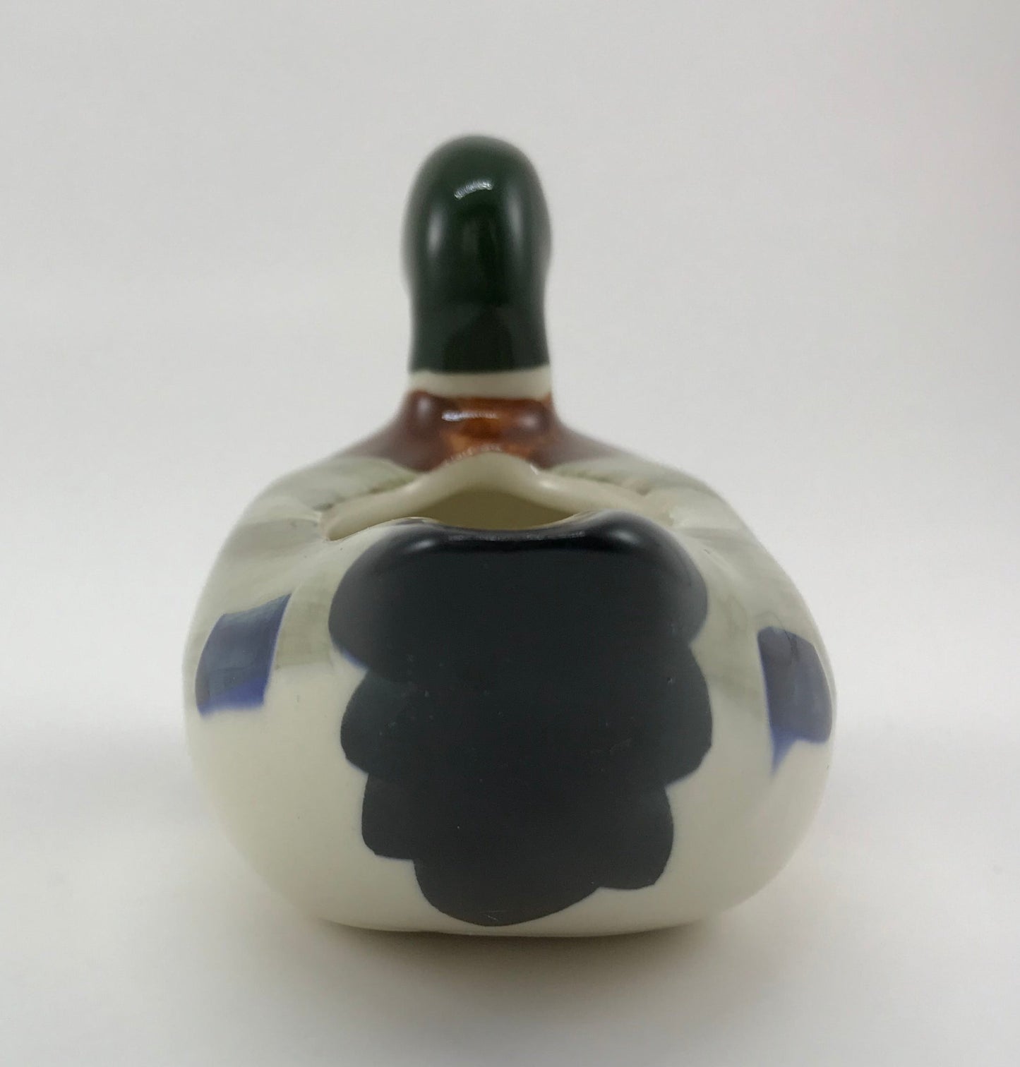 Goss Mallard Duck Planter, Hand-painted Glazed Porcelain, Mid-century