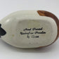 Goss Mallard Duck Planter, Hand-painted Glazed Porcelain, Mid-century