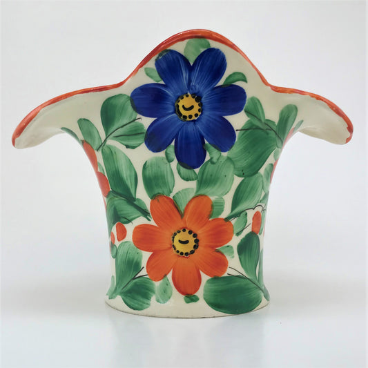 1920s Czechoslovakian Fluted Vase