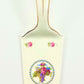 Ceramic Cake/Pie Server, Floral Fruit Basket Motif, Germany
