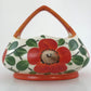 Coronet Poppy Basket Vase Planter, Hand-painted, Czechoslovakia 1920s