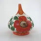 Coronet Poppy Basket Vase Planter, Hand-painted, Czechoslovakia 1920s