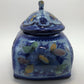Portuguese Ceramic Soup Tureen with Lid, Hand-painted Alcobaça Pottery