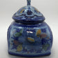 Portuguese Ceramic Soup Tureen with Lid, Hand-painted Alcobaça Pottery