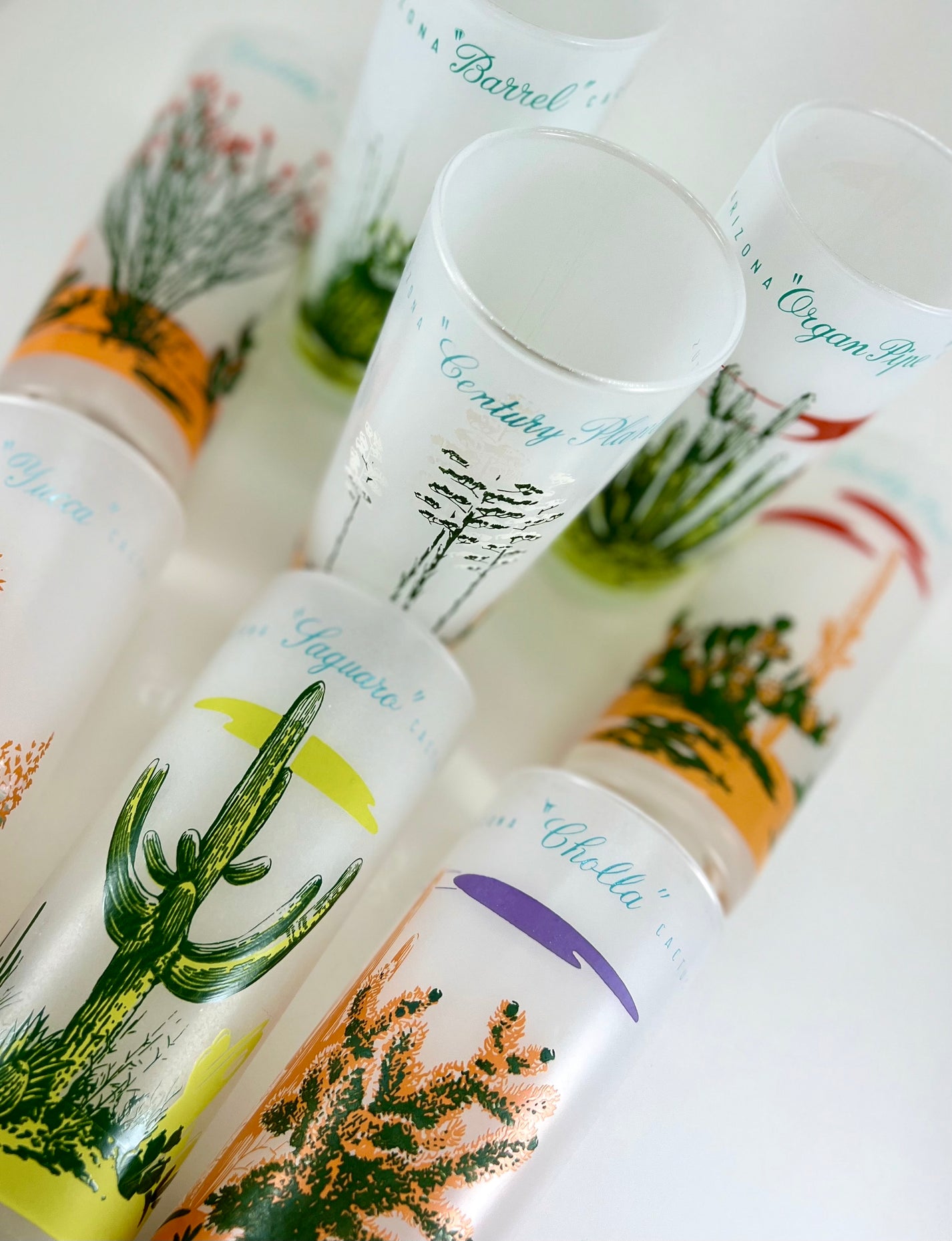 Blakely Gas Frosted Glass Set, 1950s/60s Gas Station Giveaway The