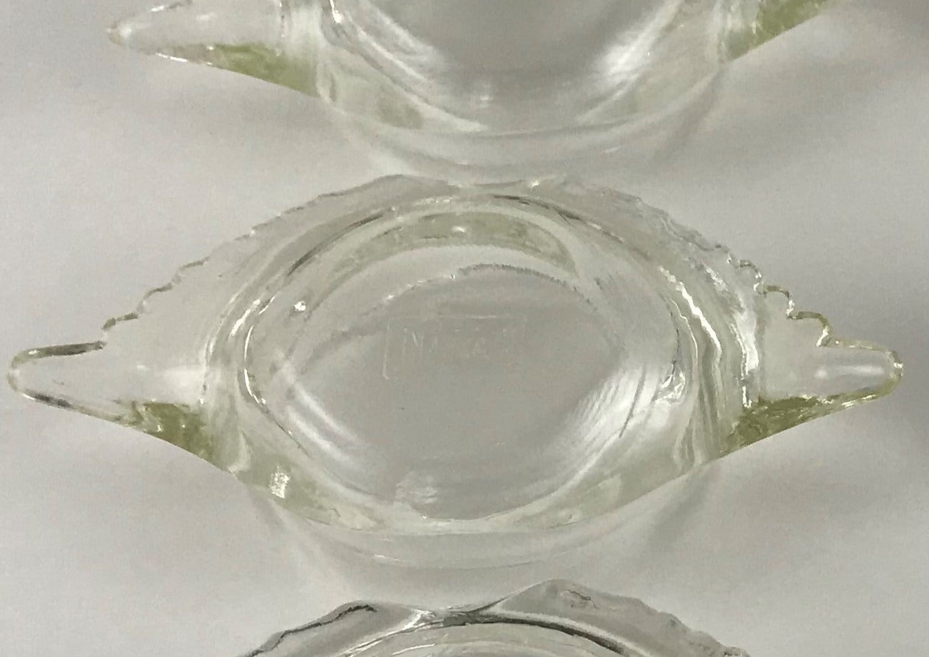 Glasbake Clear Glass Deviled Crab Imperial Baking Shell Set of Six