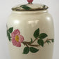 Franciscan Ware Pink Desert Rose Cookie Jar Mid-century California Pottery