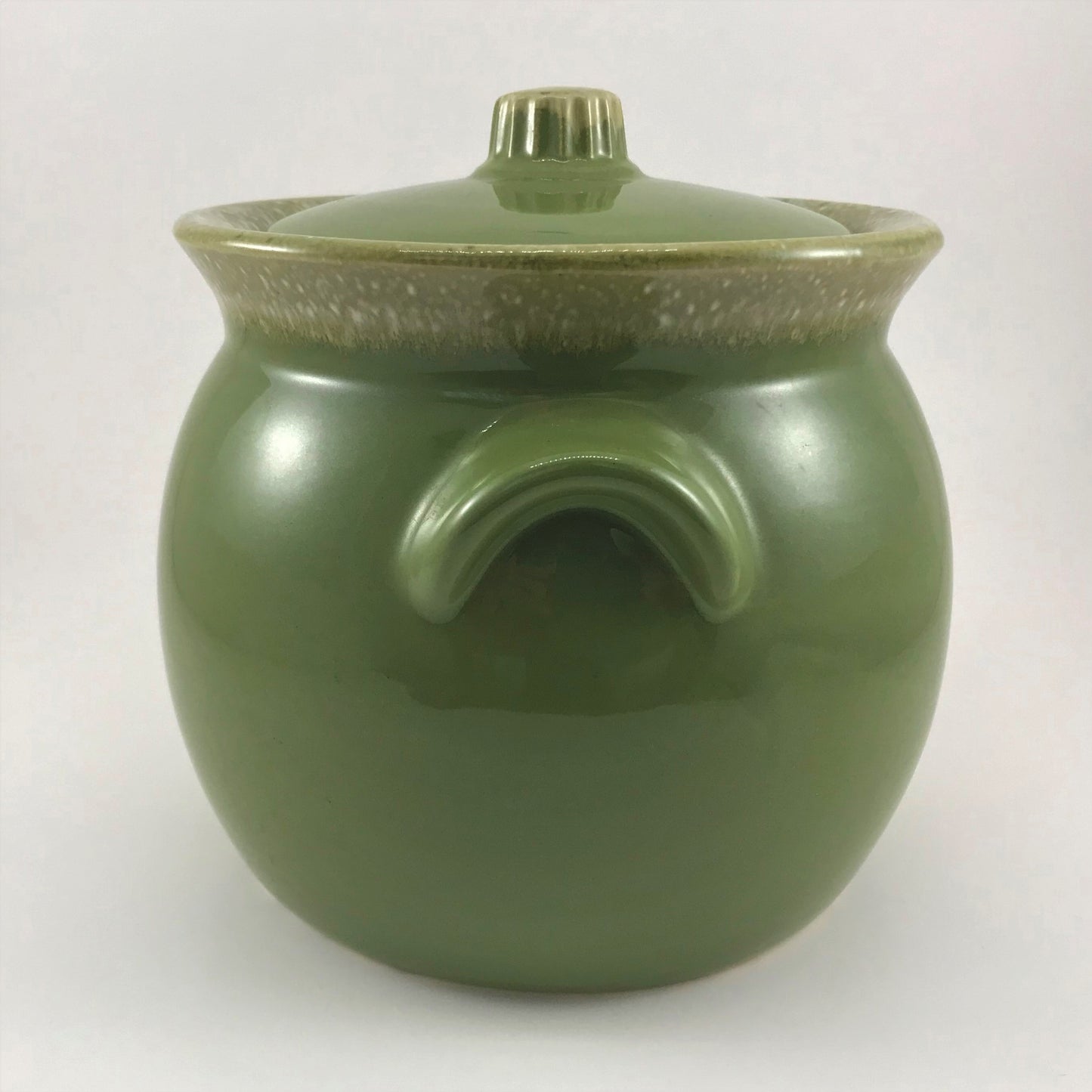 Hull Cookie Jar, Green Drip Glaze