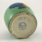 J. Mrazek Czechoslovakian Pottery Vase Floral, Peasant Art, 1920s Green
