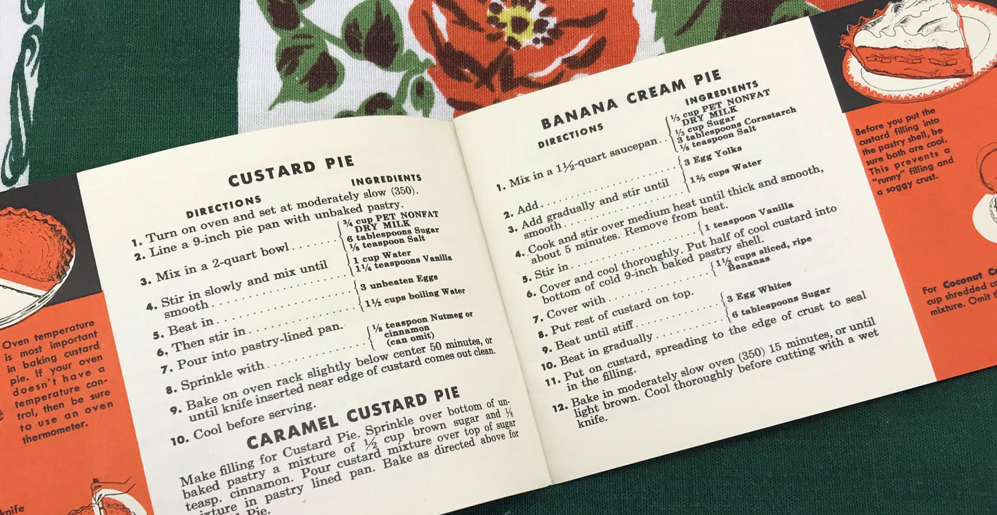 Pet Nonfat Dry Milk Recipes by Mary Lee Taylor, 1953