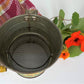 Sifter with Nasturtium Garden Pattern, 1940s Tin Lithographed